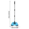 3-in-1 Design Handbesen Verstellbarer Griff Bodenkehrer 360° Teppichkehrer Hartboden