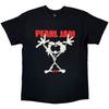 Tricou Unisex Pearl Jam: Stickman (Negru) (Imprimare înapoi)
