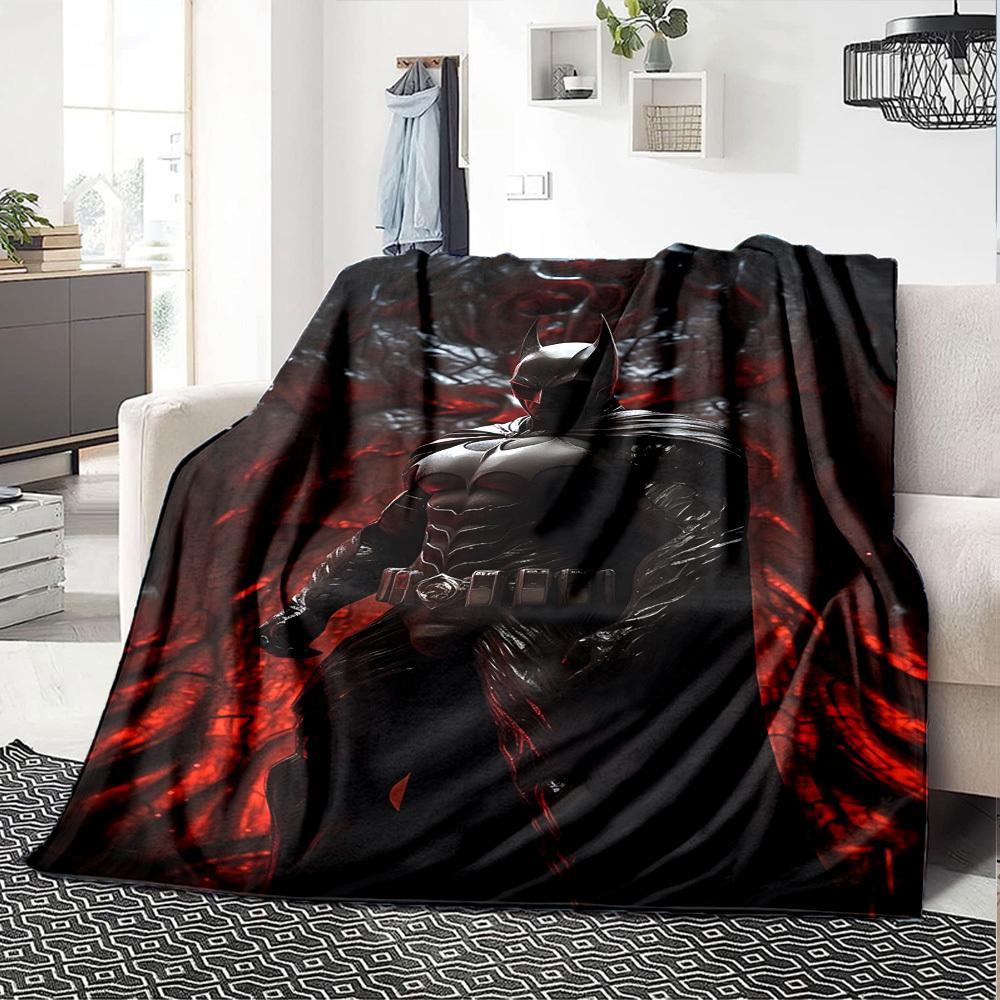 1pc Batman, Dark Knight Flannel Blanket Soft Warm Throw for Home, Office, Travel, All-Season Cozy Bedding Gift L1427
