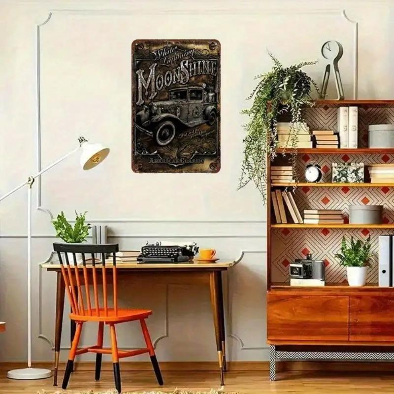 Vintage Tin Sign Farmhouse Wall Art Apple Kitchen Decor Metal Poster