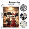 Disney Mickey and Minnie Pearl Painting Handmade Pearl Kit Home Decoration Painting