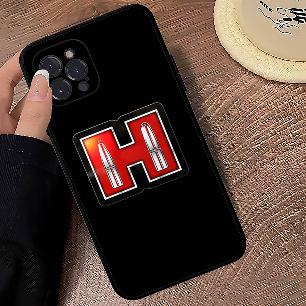 Hornady Logo For IPhone 17 16 15 14 13 12 11 Pro Max Plus Shockproof Black Soft Phone Cover