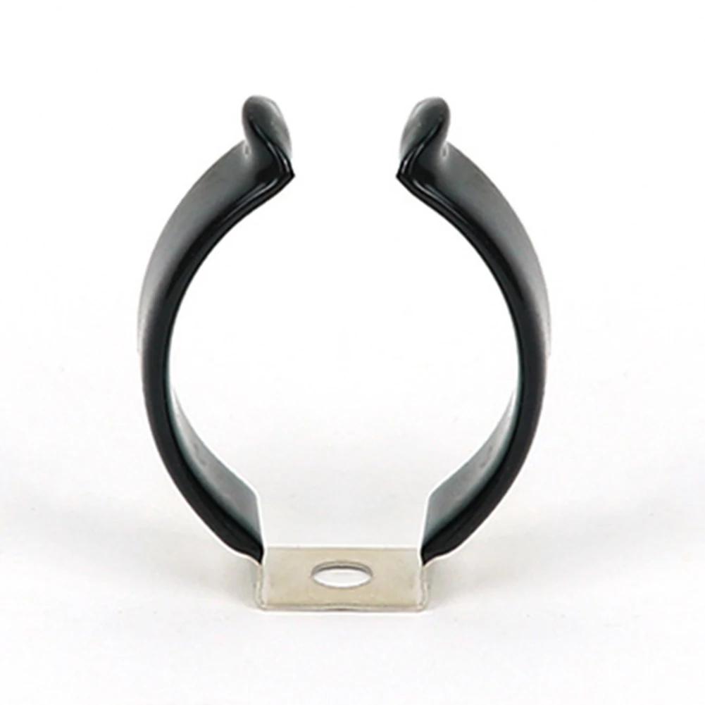 10pcs Stainless Steel Narrow Base Tool Spring Terry Clip Pipe Clamp Heavy Duty Storage Strap Spring Terry Clip 20/25/28/30mm