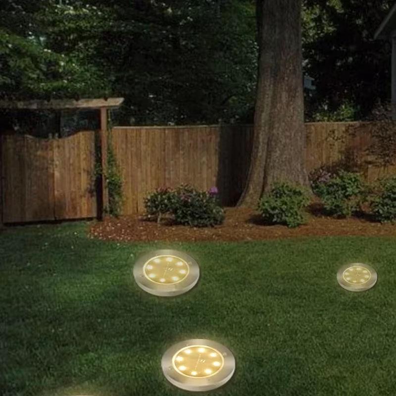 Outdoor Solar Ground Light Waterproof Garden In-ground Pathway Light Solar Landscape Light for Lawn Yard Deck Patio Walkway