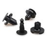 10/20/50pcs 8mm Diameter 8mm Black Plastic Auto Fasteners Rivets Clips Vehicle Car Bumper Door Panel Fender Liner Clips Retainer