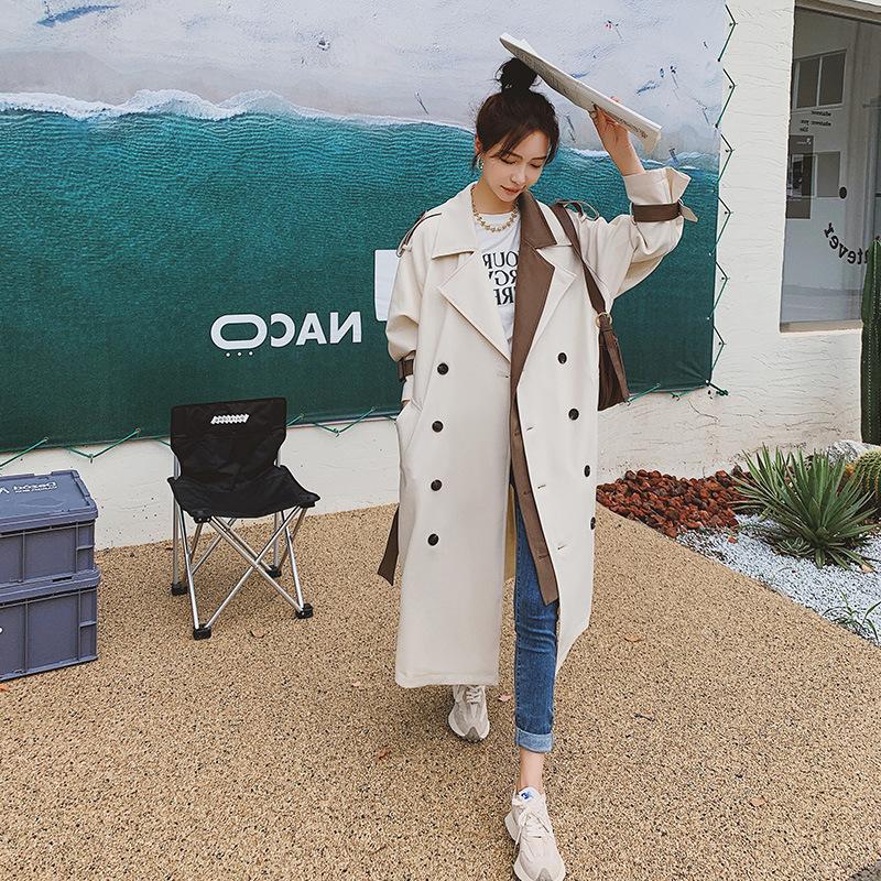 Neuer Trenchcoat für Damen im Frühherbst im koreanischen Stil mit lockerem Temperament und schlankmachender Jacke im britischen Stil