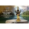 Lord Tirupati Balaji Kamal Gold  Black Idol for Car Dashboard | Lord Venkateswara Swamy for Diwali Decor | Vishnu Ji Idol for Deepavali & Puja Vastu