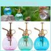 Cute Pumpkin Shape Antique Watering Pot Spray Bottle With Retro Copper Pressure Bar