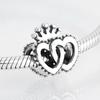 925 Sterling Silver Bead Openwork Sweet Hearts Crown Charms Beads Fit Jiuhao Bracelets Bangles Diy Womens Jewelry
