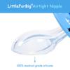 LittleForBig Adult New Model 2nd Generation with Lid Blue Pacifier, [Sleeping Bear]