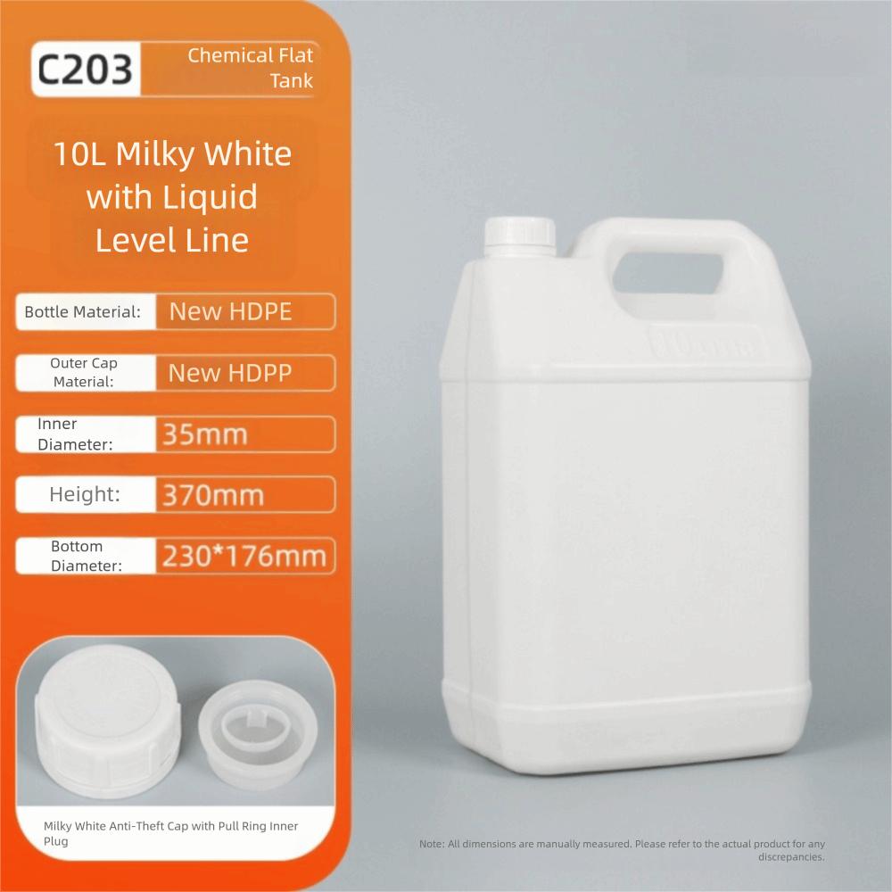 1/2/3/4/5/6/10L Plastic Airtight Bottle Food Grade Oil Jerrican Multipurpose HDPE Bucket  Yogurt