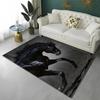 3D Pentium Gallant Horse Steed Animal Carpet Rug for Home Living Room Bedroom Sofa Doormat Decor,kid Area Rug Non-slip Floor Mat
