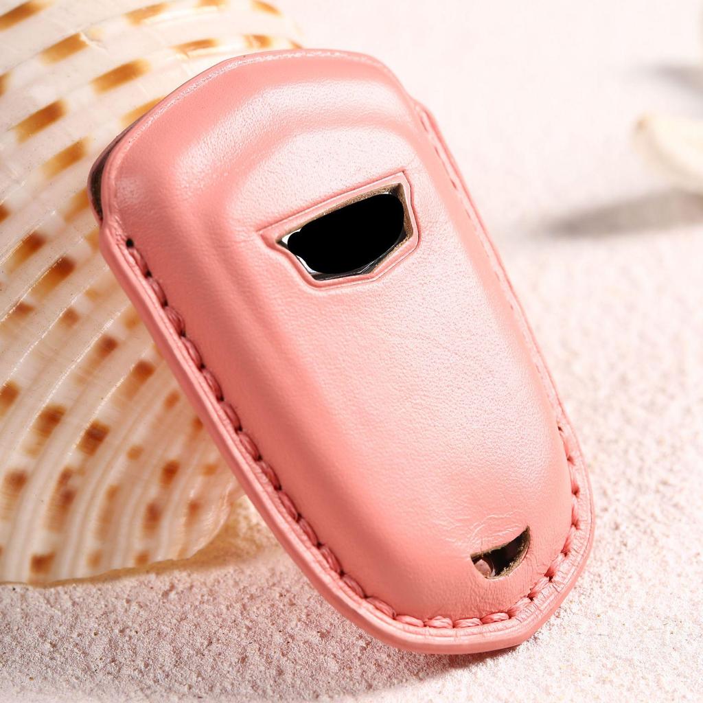 Cadillac Leather Key Cover for XT5 XT4 XT6 ATSL CT6 - Premium Car Key Shell