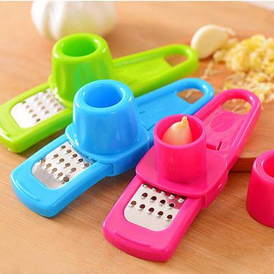 Garlic Crusher Press Multi Functional Manual Ginger Garlic Grinding Grater Cutter Garlic Peeler Kitchen Accessories Tools