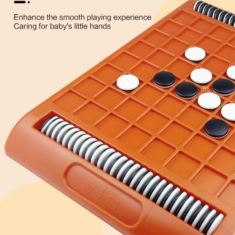 Parent-Child Interactive Flip Black White Chess Board Reversi Strategy Board Game  Kids Boys Girls