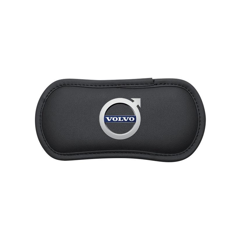 

Leather Car Pillow Car Knee Pad Elastic Memory Foam Leg Pad Emblem For Volvo Rdesign XC90 S60 XC60 V70 S80 S40 V50 V40 V60 C30 S70 чёрный
