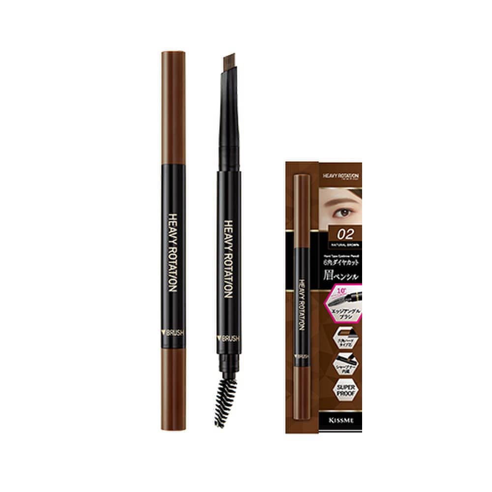 

[Kiss Me] Heavy Rotation Hard Edge Eyebrow Pencil No. 2 Natural Brown