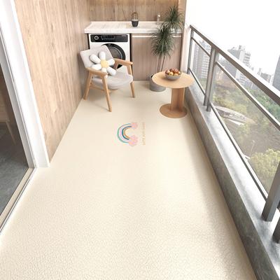 Wipeable Non-cleaning Balcony Carpets Pvc Carpet Modern Style Rugs Indoor Large Area Solid Color Waterproof and Antifouling Rug