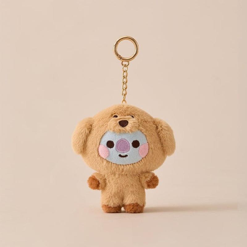 Bt21 Anime Bábätko Zvieratko Séria Plyšová Bábika Rj Cooky Plyšová Kľúčenka Roztomilá Kreslená Shooky Koya Dekorácia Prívesok na Tašku Darček
