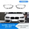 For BMW 1 Series F20 2015- Car Lampshade Lamp Cap Auto Headlamp Shade Transparent Headlight Clear Glass Cover Lens Shell