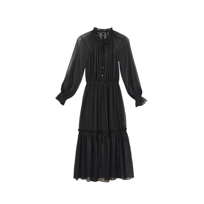 VEROMODA Ruffled Two-Piece Sheer Midi Dress