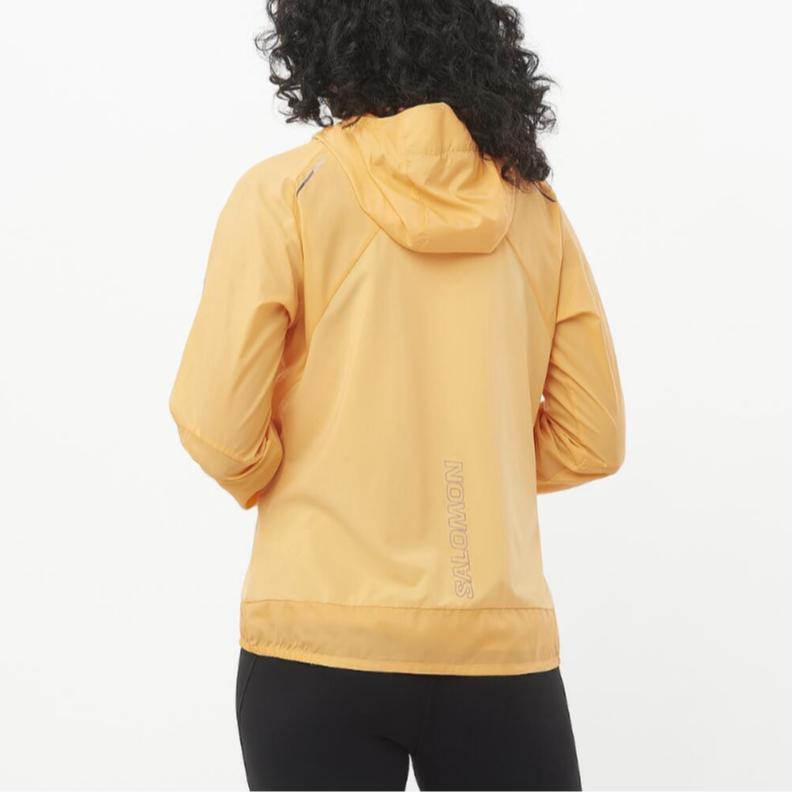 SALOMON Bonatti Cross Wind Stylish Minimalist Windbreaker Jacket Women Jacket Warm-Apricot C24177