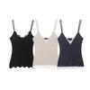 European American Style 2025 Fashion Lace Camisole Top for Women