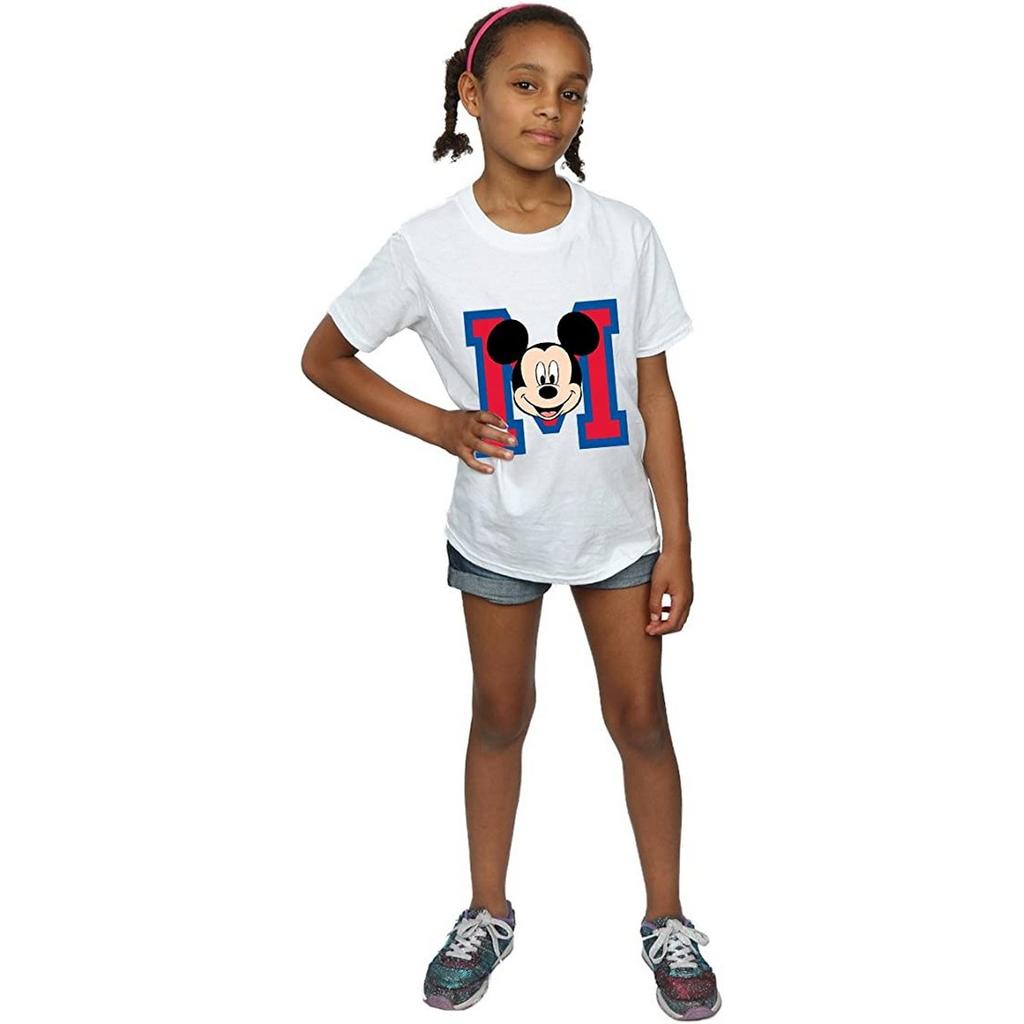Disney Girls M Mickey Mouse Cotton T-Shirt