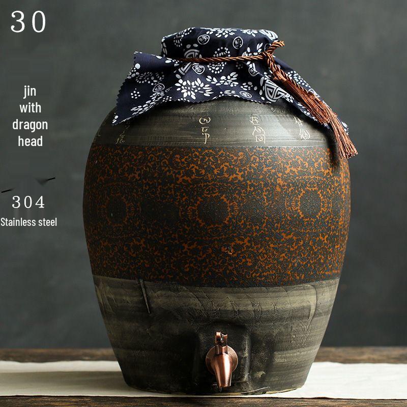 Jingdezhen Ceramic Sealed Wine Jar