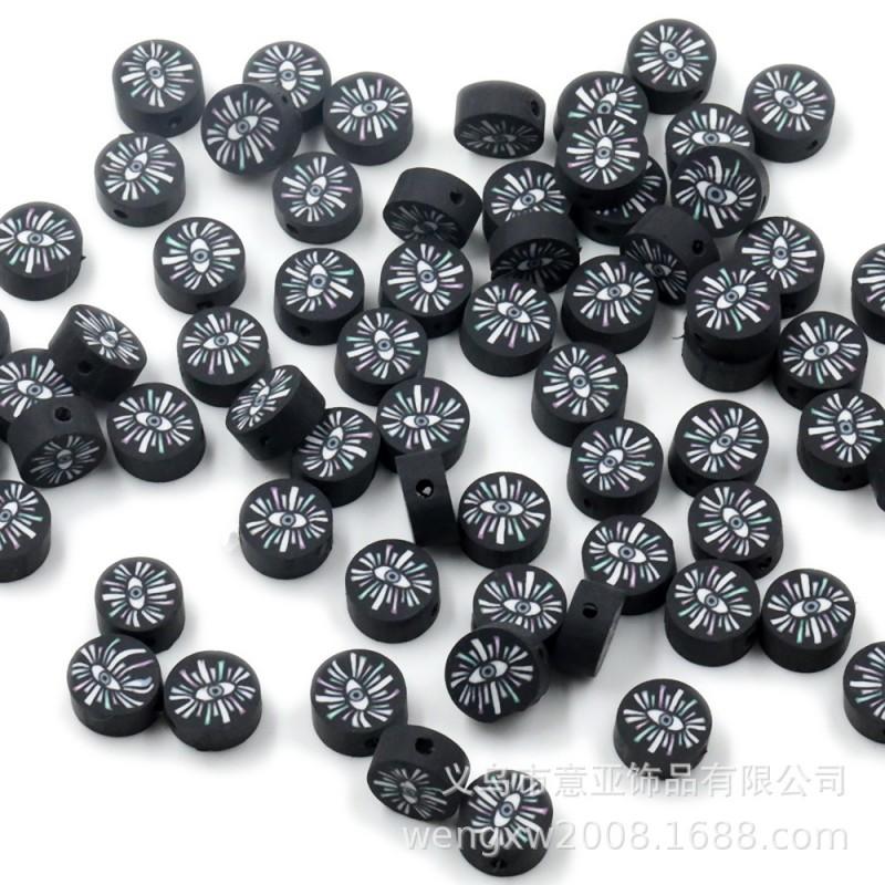 Halloween Polymer Clay Beads Spooky Skull Pumpkin Ghost Spacer DIY Jewelry Making 10mm 1000pcs