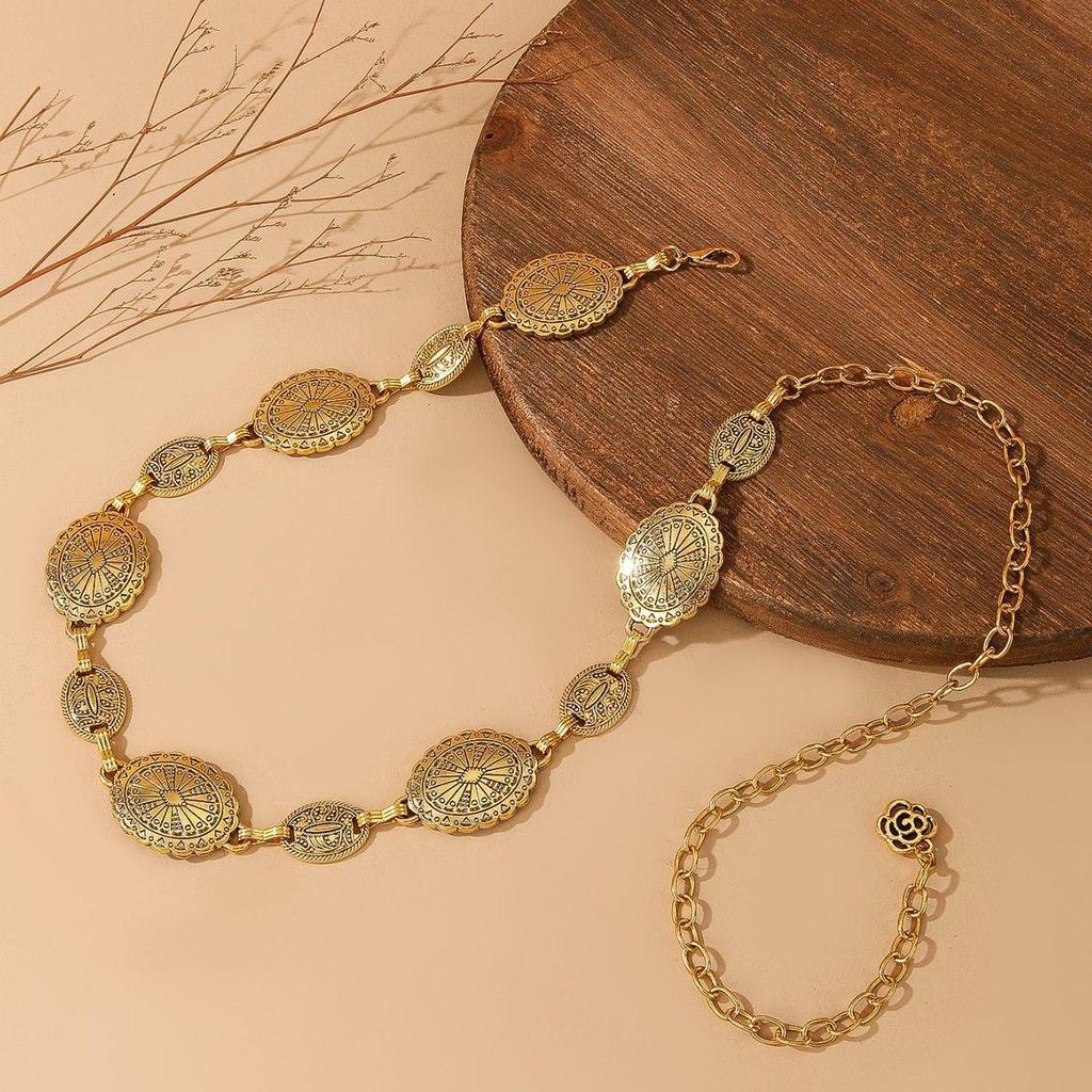 European & American Retro Ethnic Waist Chain Jewelry in Bohemian Style