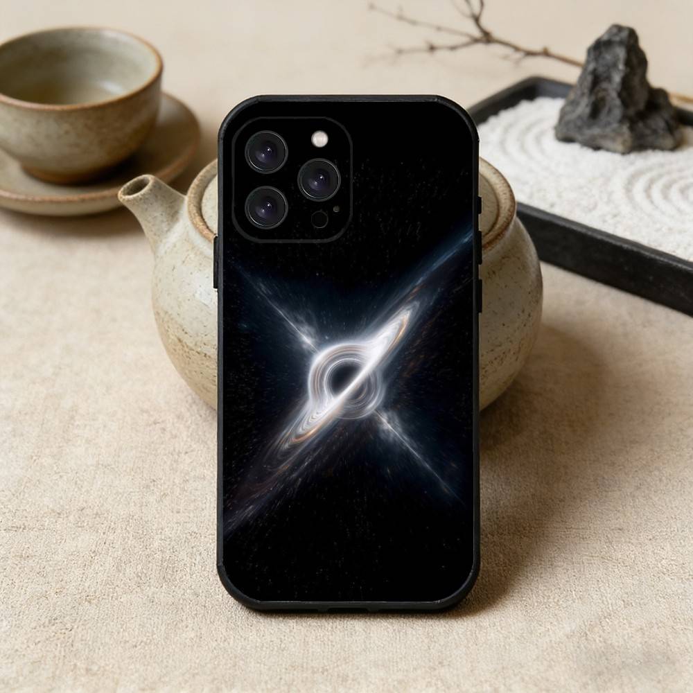 Space For Galaxy Universe Phone Case For iPhone 16,15,14,13,12,17,Pro Max,Plus Silicone Black Case