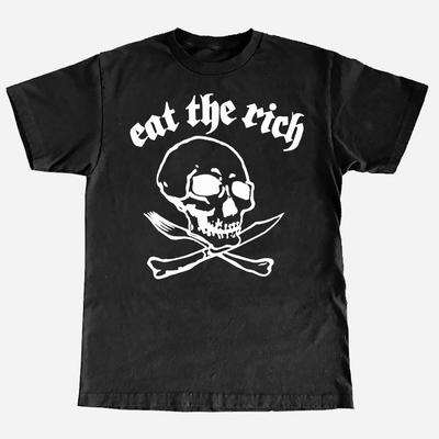 Eat The Rich TShirt. Vintage Style. Unisex T-Shirt