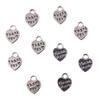Vintage Silver Heart Pendant with 'Love' Letters - Creative Handmade Jewelry Accessory