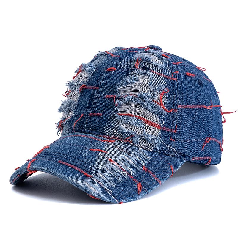 New Style Unisex Cap Denim Line Design Baseball Cap New Style Fashion Streetwear Hat for Casual Wear For Man&Women