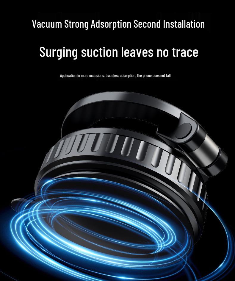 Vacuum Magnetic Rotating Phone Holder for Desktop, Wall, Bathroom, Car, and Live Streaming