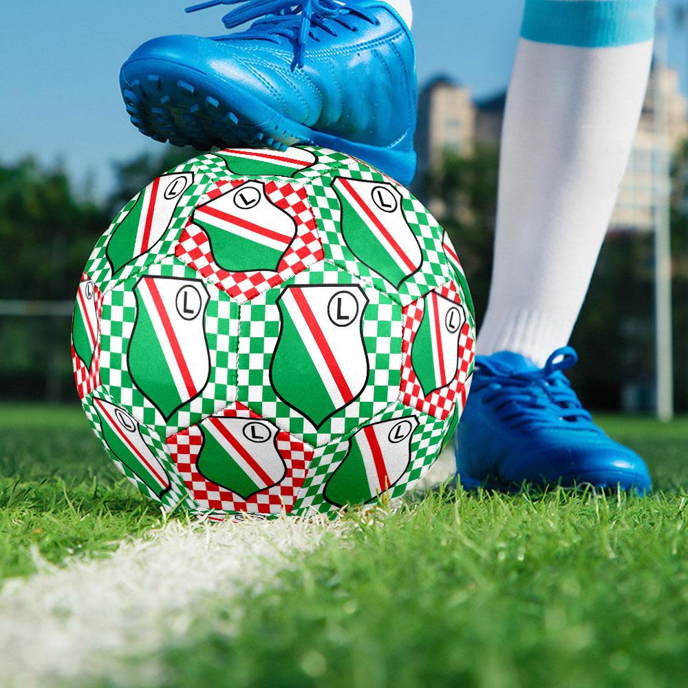 Legia Warszawafootball clubIndoor Size 5 Soccer Ball Colorful Machine Stitched PVC Competition Ready Durable High-Bounce