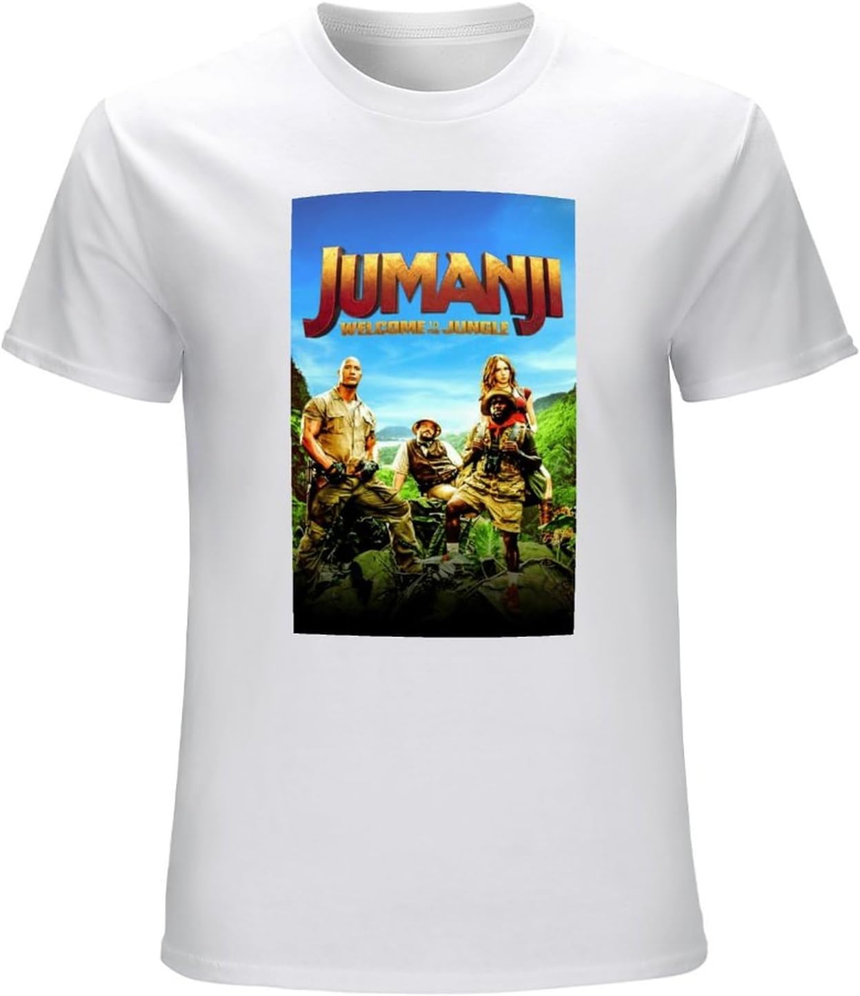 Jumanji Welcome to The Jungle Merch Men s T-Shirt Unisex Mens Tees S белый