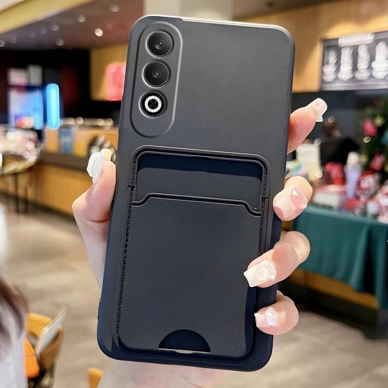 For Oneplus Nord Card Slot Wallet Holder Cover for One Plus Nord CE 4 ACE Ultra Raicng ACE Pro Matte Soft Silicone Case