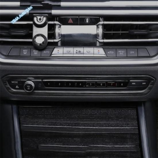 For BMW 3 Series G20  - 2024 Center Console Volume Knob Frame Air Condition Outlet Vent Cover Trim Car Interior Accessories