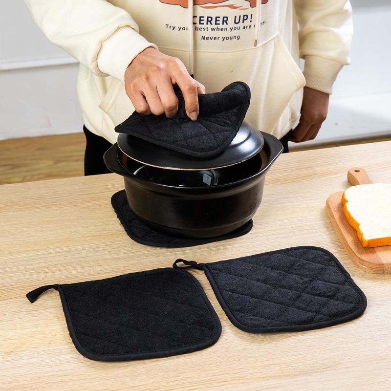 2Pcs Value Versatile Multi-shape Kitchen Cushion Pot Mat Coaster, Special for Home Dining Table Desktop Protection