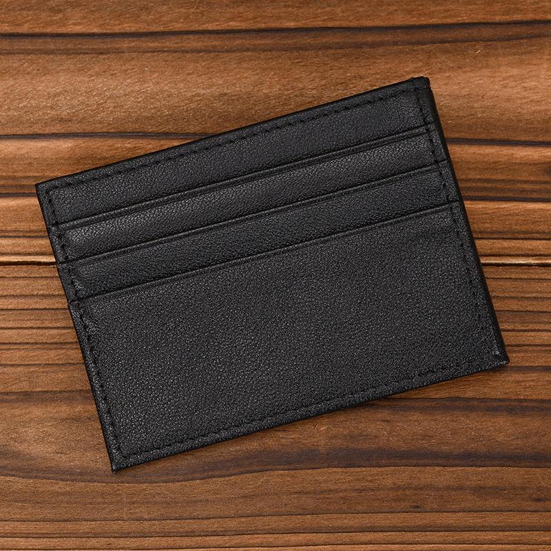 Casual Men's Short Wallet Genuine Leather Card Holders for Men Cowhide Credit Card Cover Wallet Slim Purse Card Case Women