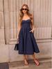 Retro Strapless Denim Dress for Summer - Sexy Style