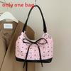 Classic Pu Womens Shoulder Bag With Bow Detail For Daily Use