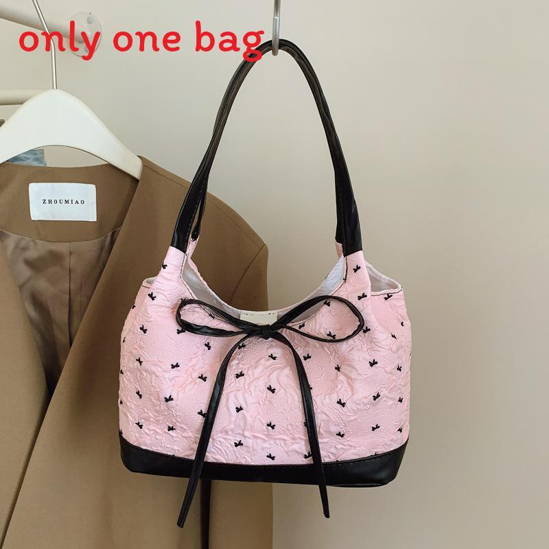 Classic Pu Womens Shoulder Bag With Bow Detail For Daily Use