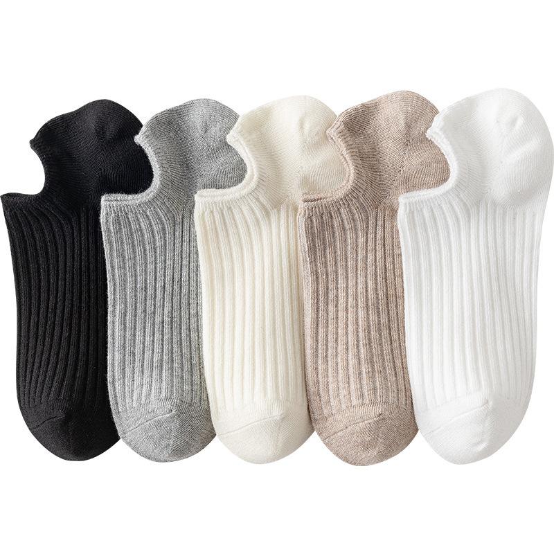Female Spring and Summer Invisible Sweat Absorption Deodorant Not To Drop with Shallow Mouth Non Slip Socks