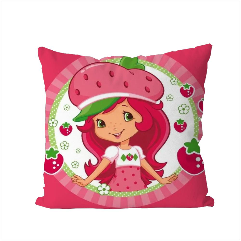 SStrawberry Shortcakes Pillow Case For Car Sofa Decorative Home Doublesided Print Plush Square Throw Pillow Cushion Cover