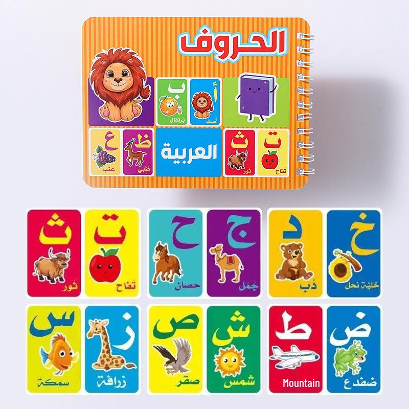 Cognitive Cards: Language, Letters, and Numbers Learning Book for Early Childhood Education