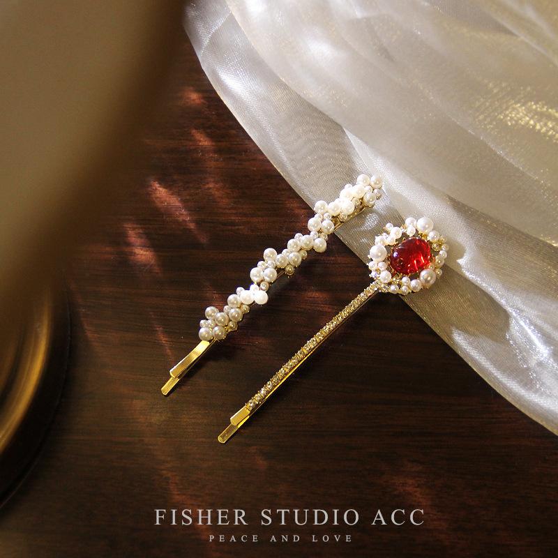 Korean Fashion Flower Opal Pearl Hairpins Gifts Women Girls Hair Clips Pins Barrettes Accessories Hairclip Hairgrips Headdress