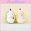 Durian Plush Keychain With Pp Cotton Filling Soft Short Fur For Bag Decor Gift